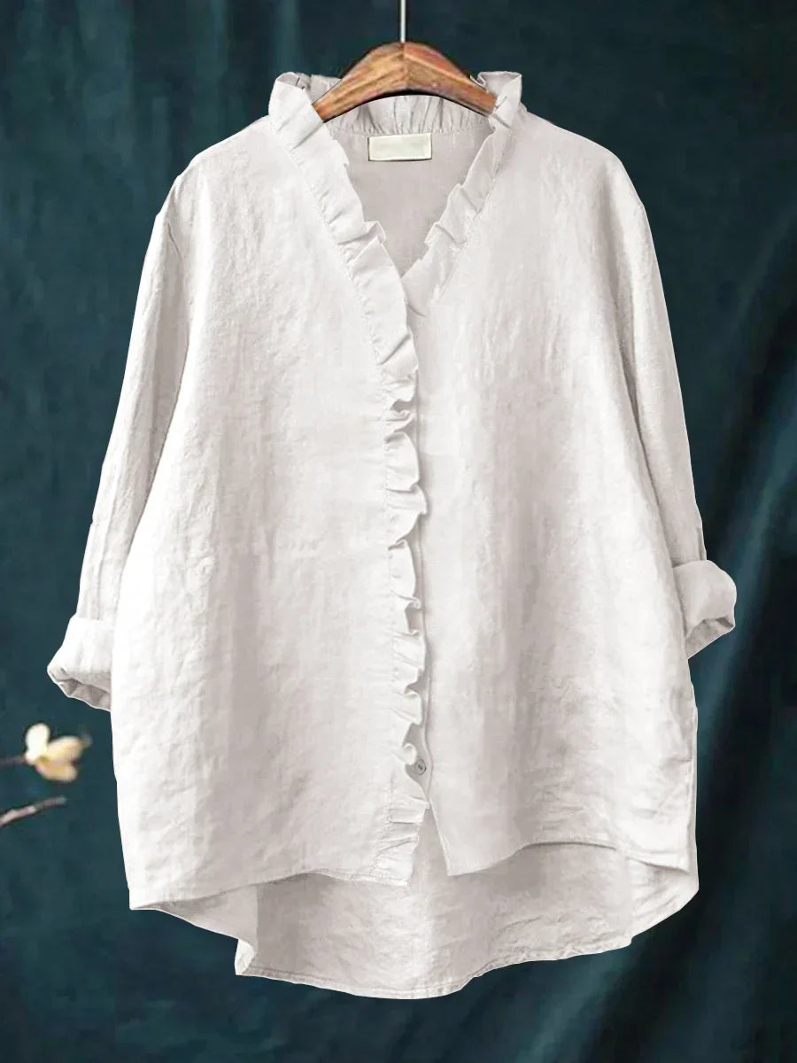 Kate - Casual Shirt with Ruffles