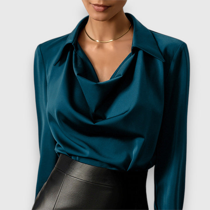 Juliet - Chic Cowl Neck Blouse