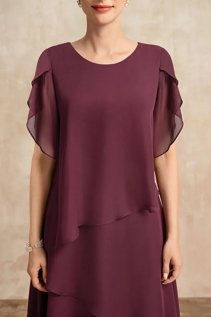 Daphne – Layered Midi Occasion Dress