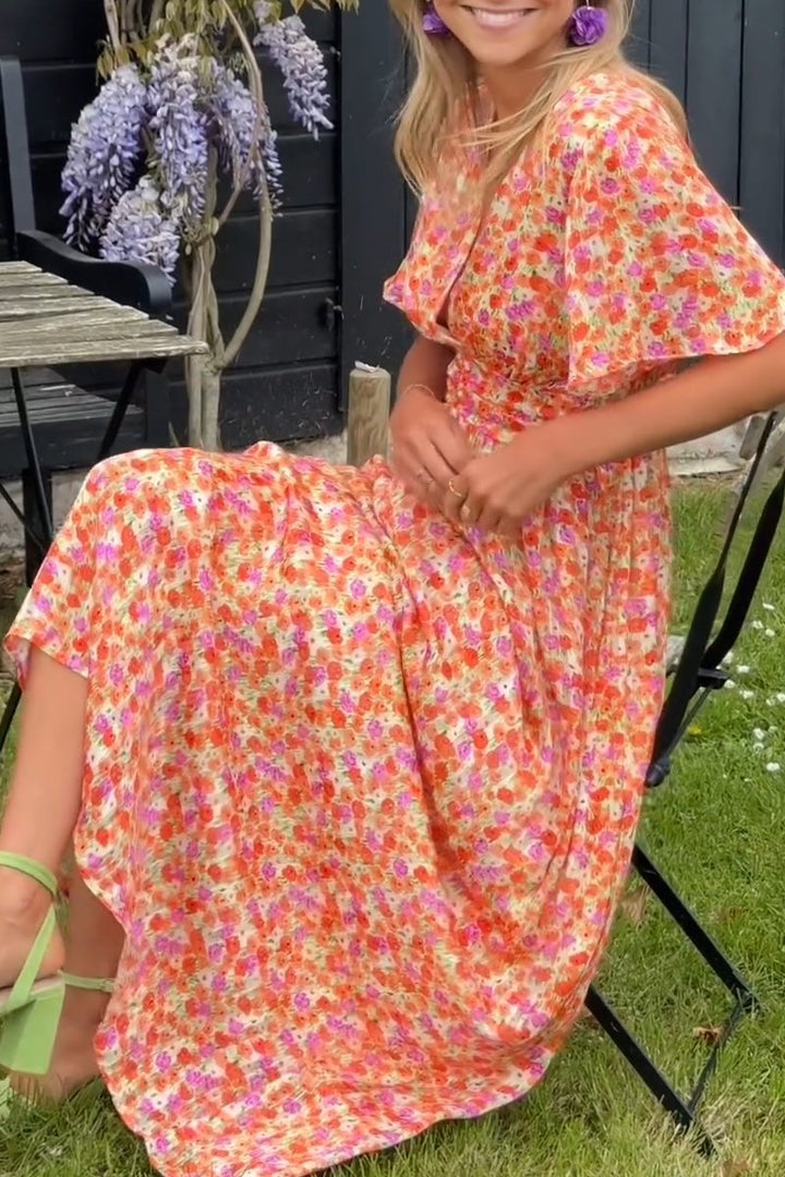 Sandra - Spring Floral Print Dress