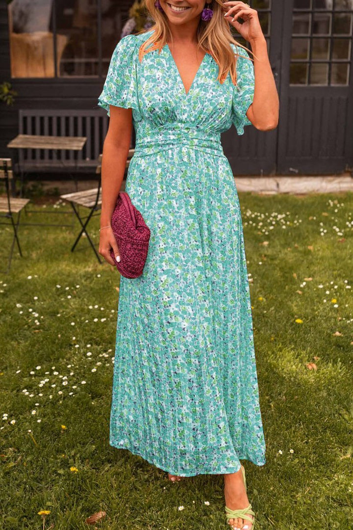 Sandra - Spring Floral Print Dress
