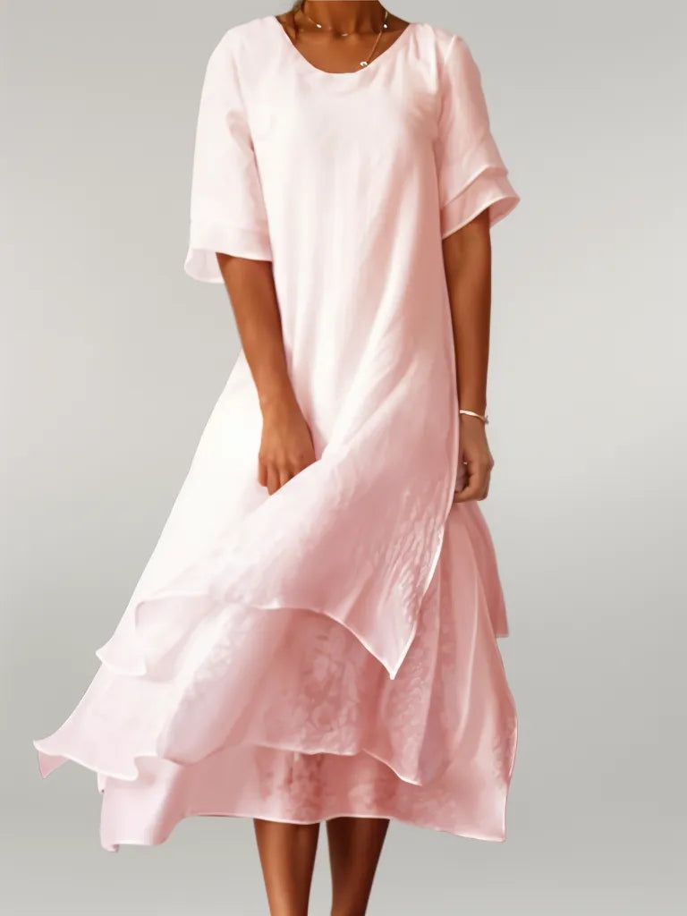 Eloise - Elegant Cotton Long Dress