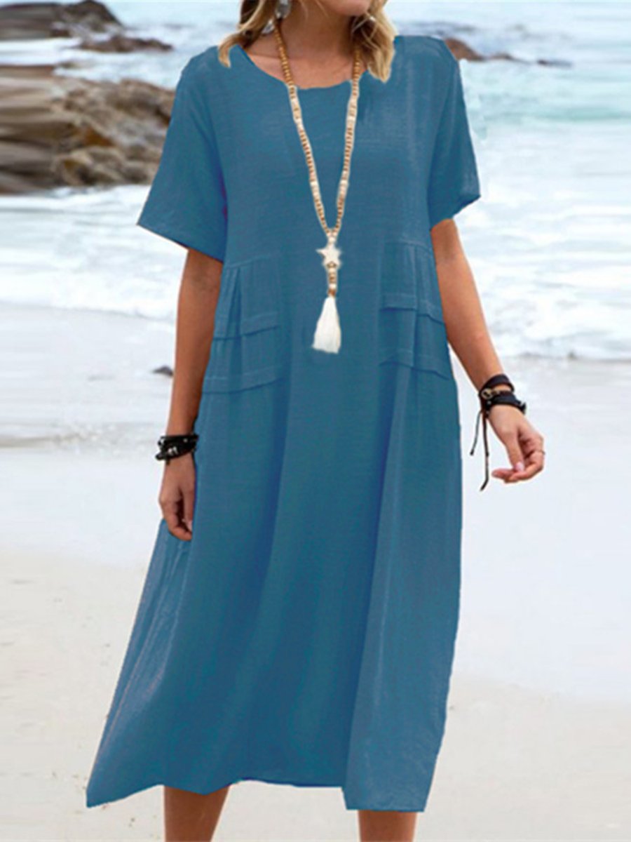 Imogen - Loose round neck dress