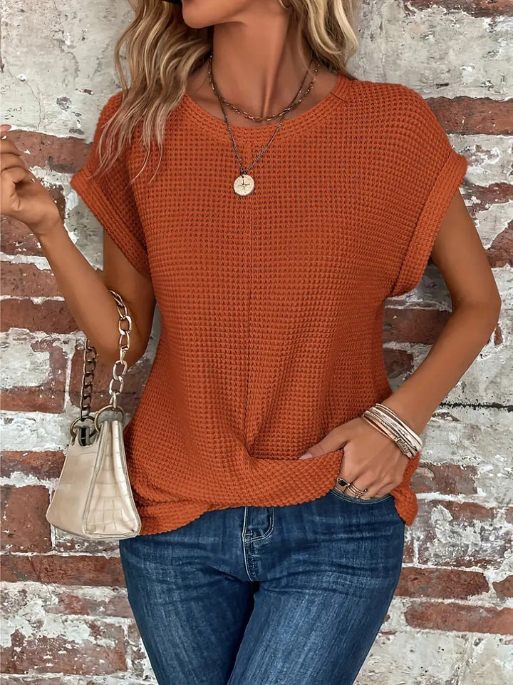 Ellis - Elegant Round Neck Blouse