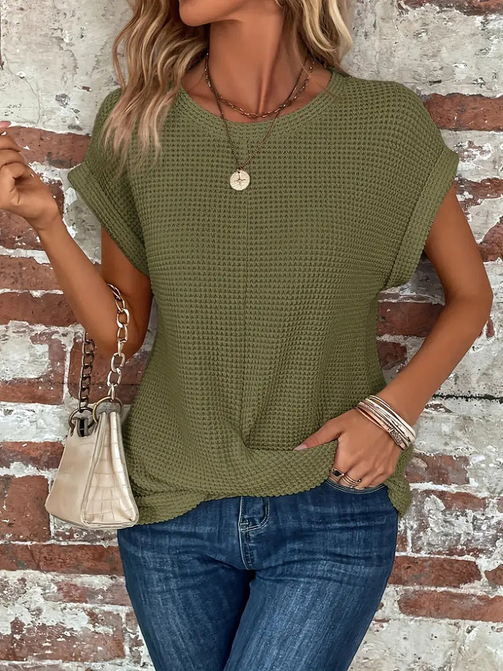 Ellis - Elegant Round Neck Blouse