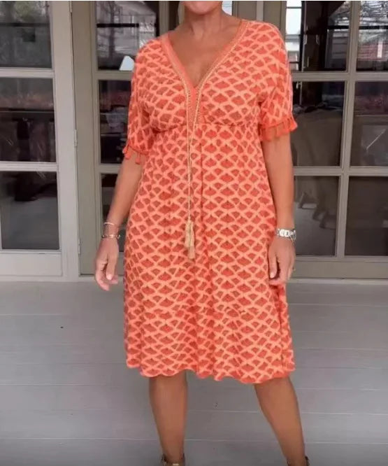 Shona - casual v-neck dress