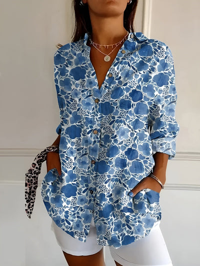 Madilyn - Printed Button-Up Shirt